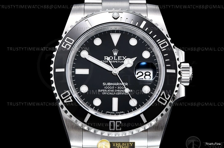 0128 ROLSUB0424A – Submariner 116610LN 904L SS SS Blk KING VS Affordable 1049